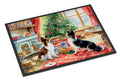 Papillon Christmas Cookies Doormat Indoor Outdoor 24H X 36W Front Door Mat Rugs for Entryway, Non Slip Washable Low Pile,