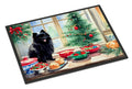 Pomeranian Christmas Cookies Doormat Indoor Outdoor 18H X 27W Front Door Mat Rugs for Entryway, Non Slip Washable