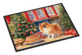 Pomeranian Christmas Cookies Doormat Indoor Outdoor 24H X 36W Front Door Mat Rugs for Entryway, Non Slip Washable Low Pile,