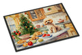 Poodle Christmas Cookies Doormat Indoor Outdoor 18H X 27W Front Door Mat Rugs for Entryway, Non Slip Washable