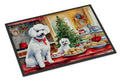 Poodle Christmas Cookies Doormat Indoor Outdoor 24H X 36W Front Door Mat Rugs for Entryway, Non Slip Washable Low Pile,