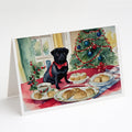 Pug Christmas Cookies Greeting Cards Pack of 8 Blank Cards with Envelopes Whimsical A7 Size 5x7