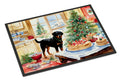 Rottweiler Christmas Cookies Doormat Indoor Outdoor 24H X 36W Front Door Mat Rugs for Entryway, Non Slip Washable Low Pile,