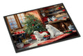 Samoyed Christmas Cookies Doormat Indoor Outdoor 18H X 27W Front Door Mat Rugs for Entryway, Non Slip Washable