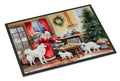 Samoyed Christmas Cookies Doormat Indoor Outdoor 18H X 27W Front Door Mat Rugs for Entryway, Non Slip Washable