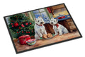 Westie Christmas Cookies Doormat Indoor Outdoor 24H X 36W Front Door Mat Rugs for Entryway, Non Slip Washable Low Pile,