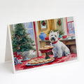 Westie Christmas Cookies Greeting Cards Pack of 8 Blank Cards with Envelopes Whimsical A7 Size 5x7