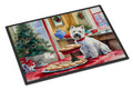 Westie Christmas Cookies Doormat Indoor Outdoor 18H X 27W Front Door Mat Rugs for Entryway, Non Slip Washable