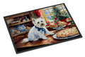 Westie Christmas Cookies Doormat Indoor Outdoor 24H X 36W Front Door Mat Rugs for Entryway, Non Slip Washable Low Pile,