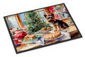 Yorkshire Terrier Yorkie Christmas Cookies Doormat Indoor Outdoor 24H X 36W Front Door Mat Rugs for Entryway, Non Slip Washable Low Pile,
