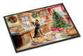 Yorkshire Terrier Yorkie Christmas Cookies Doormat Indoor Outdoor 18H X 27W Front Door Mat Rugs for Entryway, Non Slip Washable