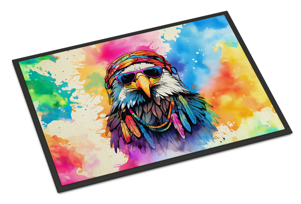 Hippie Animal Eagle Doormat Indoor Outdoor 18H X 27W Front Door Mat Rugs for Entryway, Non Slip Washable