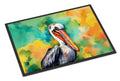 Hippie Animal Pelican Doormat Indoor Outdoor 24H X 36W Front Door Mat Rugs for Entryway, Non Slip Washable Low Pile,