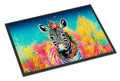 Hippie Animal Zebra Doormat Indoor Outdoor 24H X 36W Front Door Mat Rugs for Entryway, Non Slip Washable Low Pile,