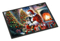 Greater Swiss Mountain Dog and Santa Claus Doormat Indoor Outdoor 24H X 36W Front Door Mat Rugs for Entryway, Non Slip Washable Low Pile,