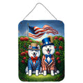 All American American Eskimo Wall or Door Hanging Prints Aluminum Metal Sign Kitchen Wall Bar Bathroom Plaque Home Decor Front Door Plaque, 12x16, Multicolor