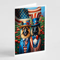 All American Belgian Tervuren Greeting Cards Pack of 8 Blank Cards with Envelopes Whimsical A7 Size 5x7