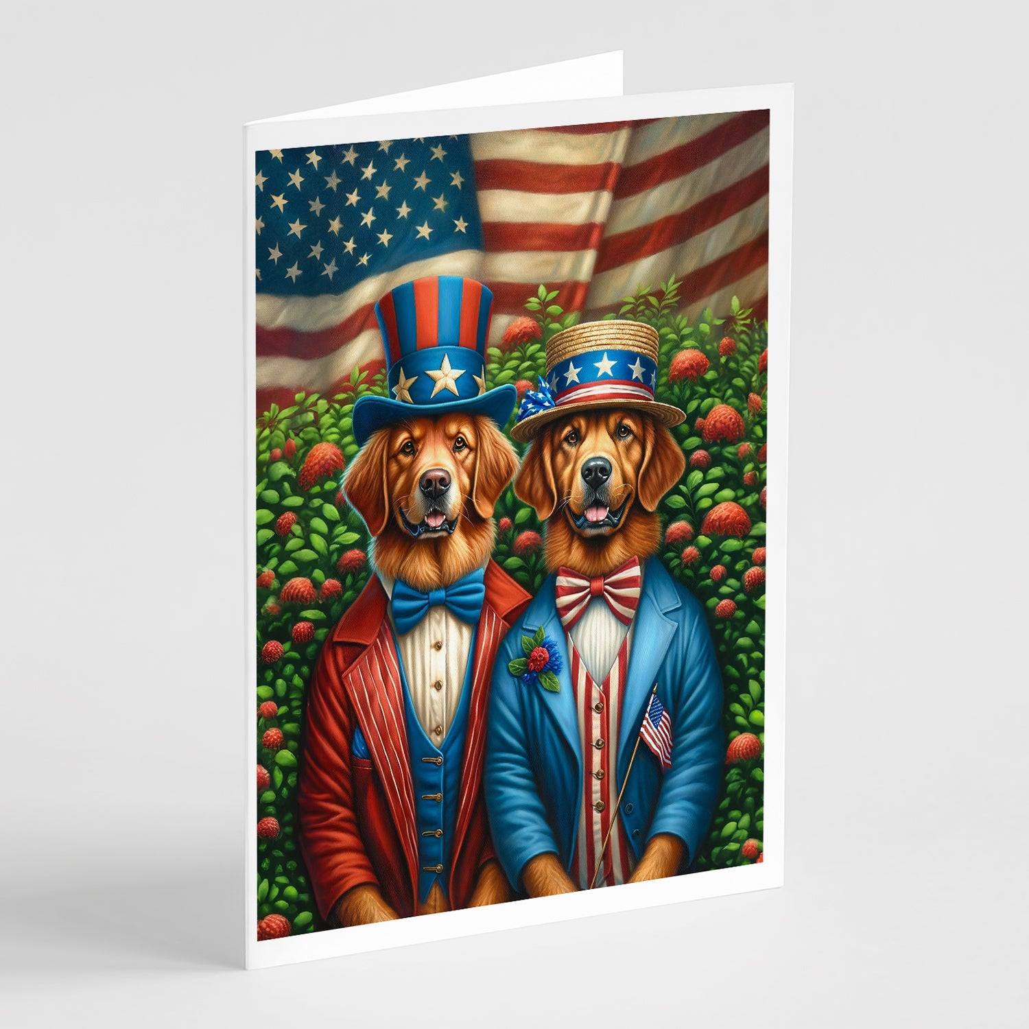 All American Chesapeake Bay Retriever Greeting Cards Pack of 8 Blank Cards with Envelopes Whimsical A7 Size 5x7
