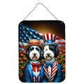All American Old English Sheepdog Wall or Door Hanging Prints Aluminum Metal Sign Kitchen Wall Bar Bathroom Plaque Home Decor Front Door Plaque, 12x16, Multicolor