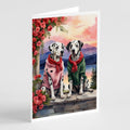 Dalmatian Two Hearts Greeting Cards Pack of 8 Blank Cards with Envelopes Whimsical A7 Size 5x7