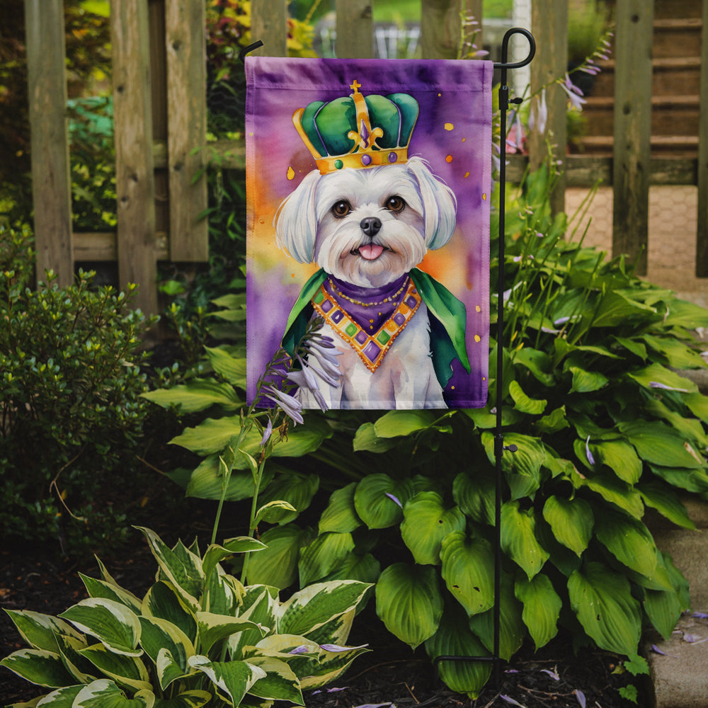 Maltese King of Mardi Gras Garden Flag Mailbox Decorative Yard Banner Outside Patio Artwork for Flower Beds, Garden Size, Multicolor