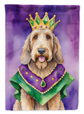 Otterhound King of Mardi Gras Garden Flag Mailbox Decorative Yard Banner Outside Patio Artwork for Flower Beds, Garden Size, Multicolor
