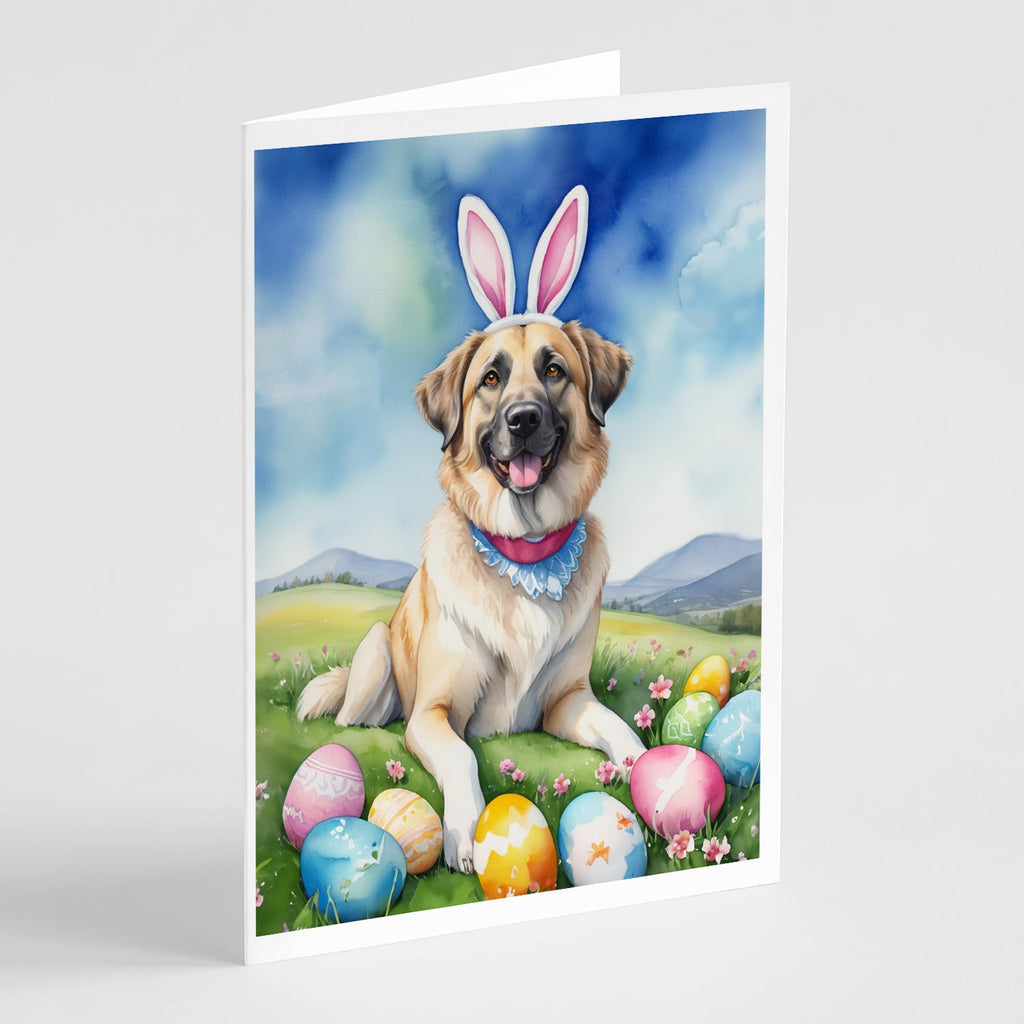 Anatolian Shepherd Dog Easter Egg Hunt Greeting Cards Pack of 8 Blank Cards with Envelopes Whimsical A7 Size 5x7