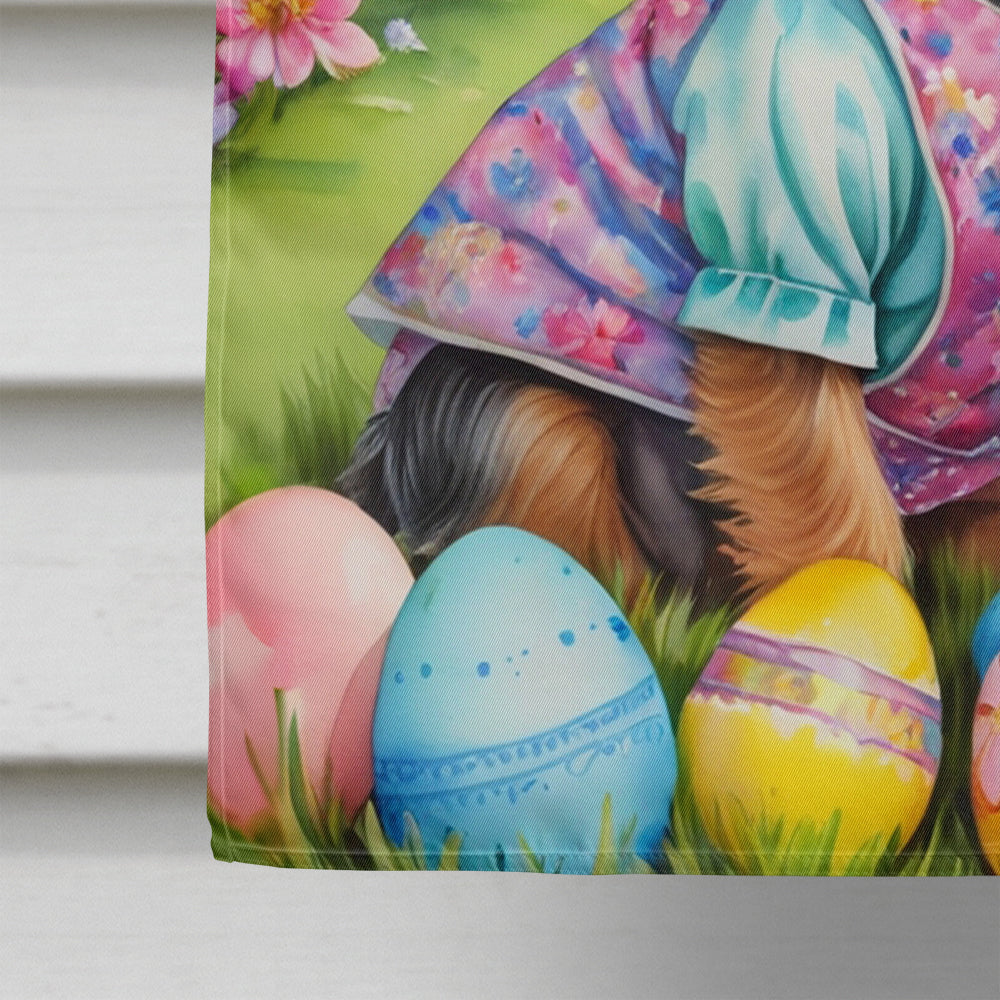 Australian Terrier Easter Egg Hunt House Flag 28x40 Porch Sleeve Pole Decorative Outside Yard Banner Artwork Wall Hanging, Polyester