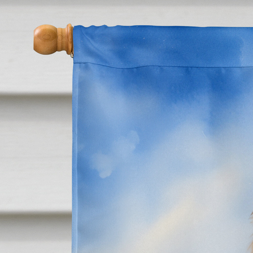 Belgian Tervuren Easter Egg Hunt House Flag 28x40 Porch Sleeve Pole Decorative Outside Yard Banner Artwork Wall Hanging, Polyester
