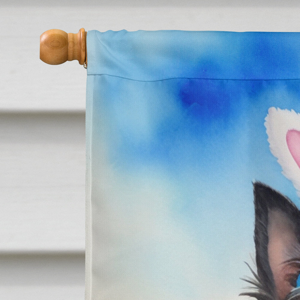 Cairn Terrier Easter Egg Hunt House Flag 28x40 Porch Sleeve Pole Decorative Outside Yard Banner Artwork Wall Hanging, Polyester