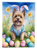 Cairn Terrier Easter Egg Hunt House Flag 28x40 Porch Sleeve Pole Decorative Outside Yard Banner Artwork Wall Hanging, Polyester