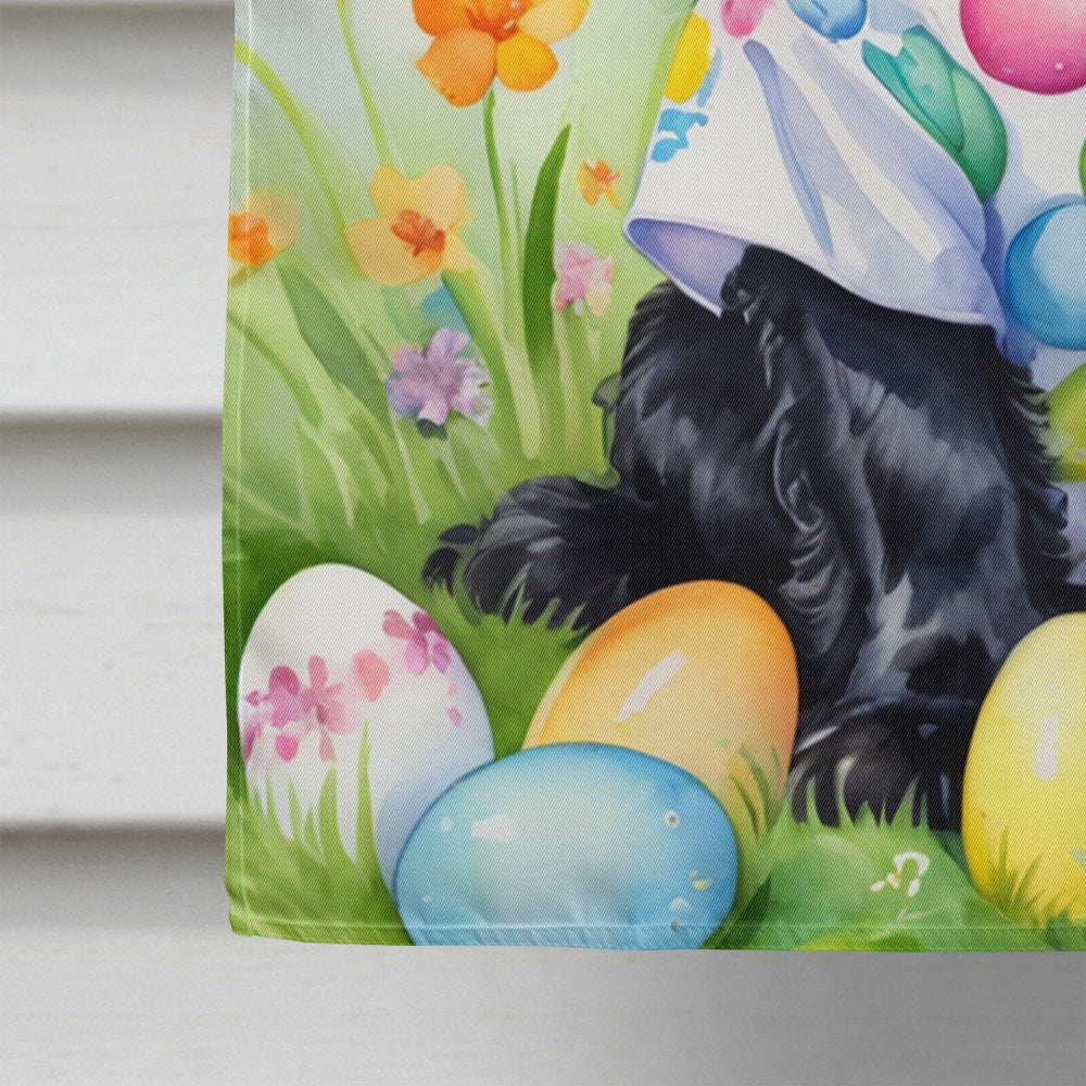 Cocker Spaniel Easter Egg Hunt House Flag 28x40 Porch Sleeve Pole Decorative Outside Yard Banner Artwork Wall Hanging, Polyester