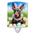 Doberman Pinscher Easter Egg Hunt Ceramic Night Light | Plug-In Accent Light