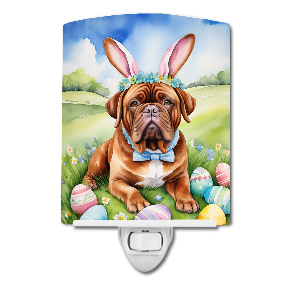 Dogue de Bordeaux Easter Egg Hunt Ceramic Night Light | Plug-In Accent Light