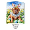 Dogue de Bordeaux Easter Egg Hunt Ceramic Night Light | Plug-In Accent Light