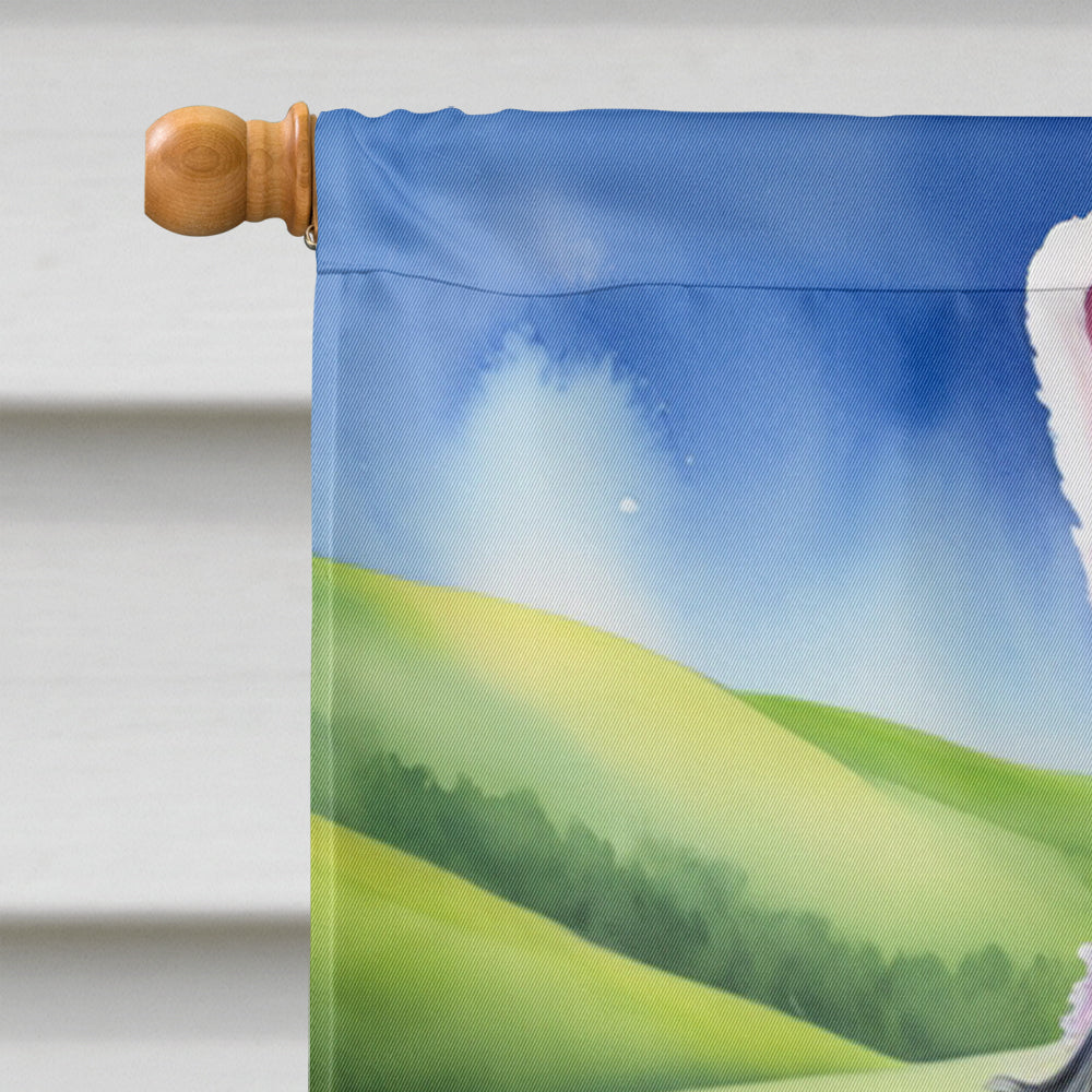 Gordon Setter Easter Egg Hunt House Flag 28x40 Porch Sleeve Pole Decorative Outside Yard Banner Artwork Wall Hanging, Polyester