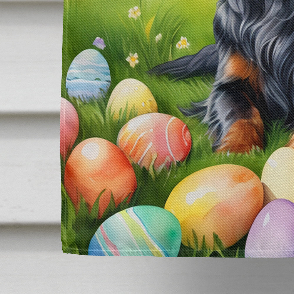 Gordon Setter Easter Egg Hunt House Flag 28x40 Porch Sleeve Pole Decorative Outside Yard Banner Artwork Wall Hanging, Polyester