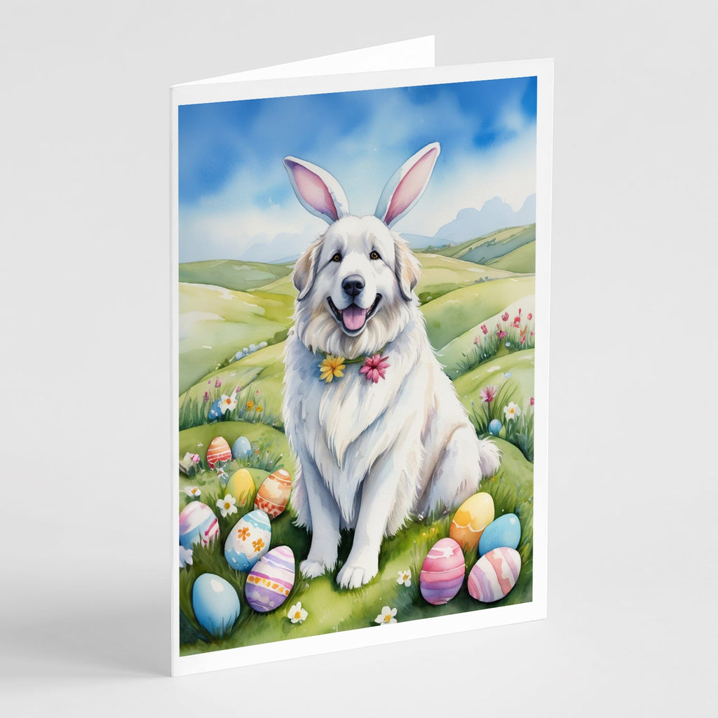 Great Pyrenees Easter Egg Hunt Greeting Cards Pack of 8 Blank Cards with Envelopes Whimsical A7 Size 5x7