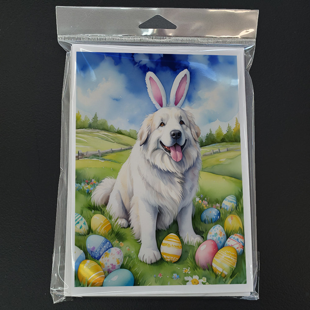 Great Pyrenees Easter Egg Hunt Greeting Cards Pack of 8 Blank Cards with Envelopes Whimsical A7 Size 5x7