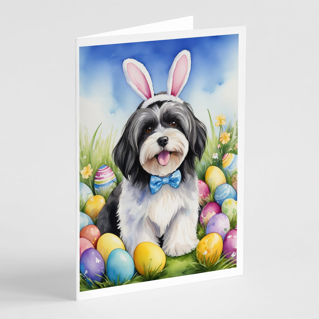 Havanese Easter Egg Hunt Greeting Cards Pack of 8 Blank Cards with Envelopes Whimsical A7 Size 5x7