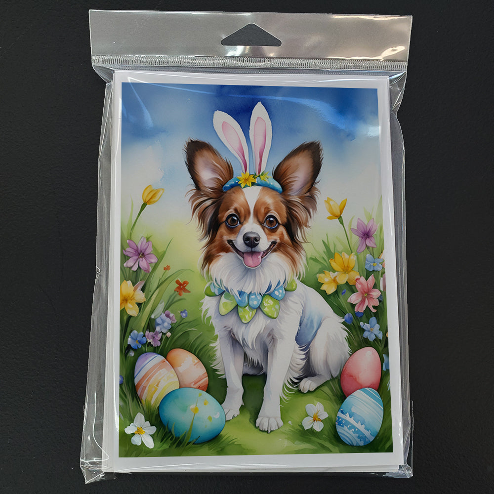 Papillon Easter Egg Hunt Greeting Cards Pack of 8 Blank Cards with Envelopes Whimsical A7 Size 5x7