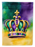 King's Mardi Gras Crown House Flag 28x40 Porch Sleeve Pole Decorative Outside Yard Banner Artwork Wall Hanging, Polyester