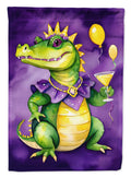 Alligator Mardi Gras Garden Flag Mailbox Decorative Yard Banner Outside Patio Artwork for Flower Beds, Garden Size, Multicolor