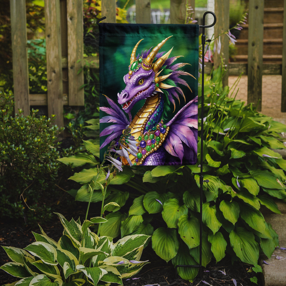 Dragon King of Mardi Gras Garden Flag Mailbox Decorative Yard Banner Outside Patio Artwork for Flower Beds, Garden Size, Multicolor