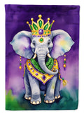 Elephant King of Mardi Gras Garden Flag Mailbox Decorative Yard Banner Outside Patio Artwork for Flower Beds, Garden Size, Multicolor