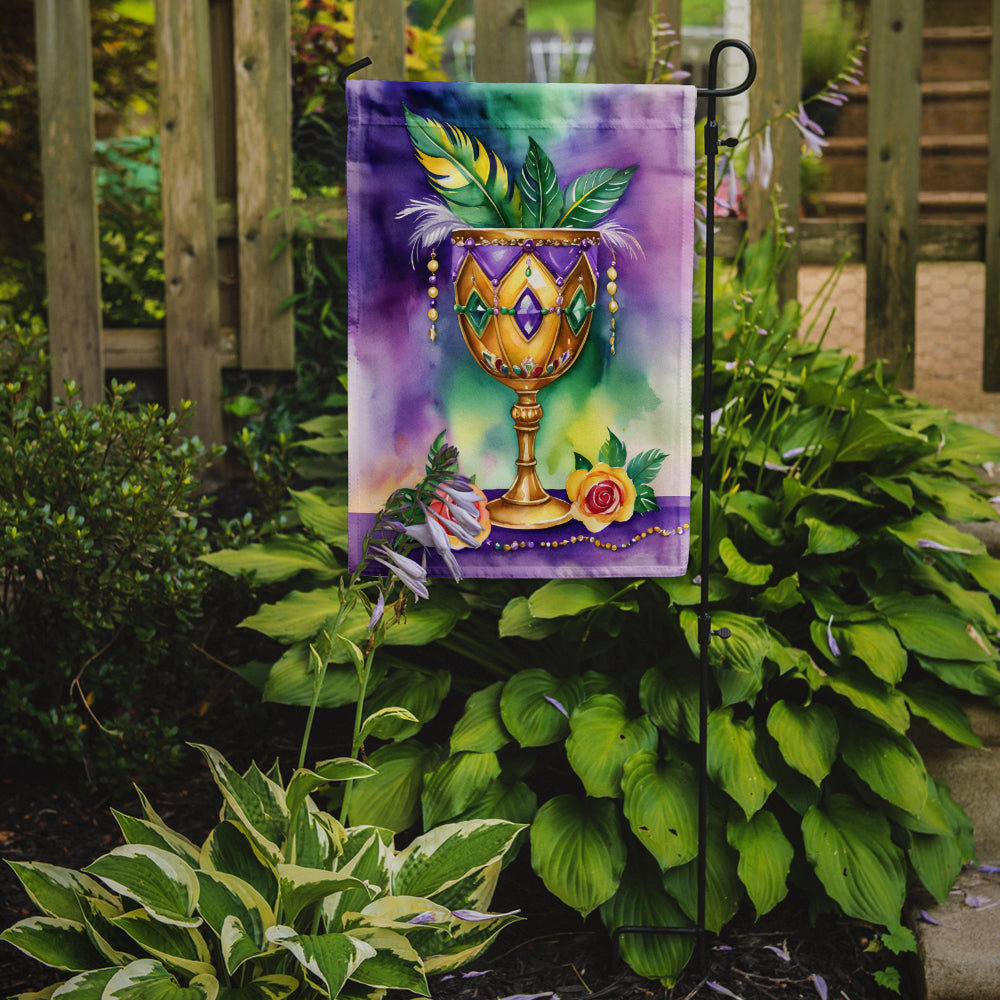 Goblet Mardi Gras Garden Flag Mailbox Decorative Yard Banner Outside Patio Artwork for Flower Beds, Garden Size, Multicolor
