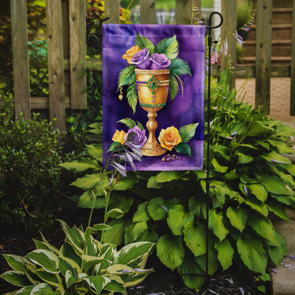 Goblet Mardi Gras Garden Flag Mailbox Decorative Yard Banner Outside Patio Artwork for Flower Beds, Garden Size, Multicolor