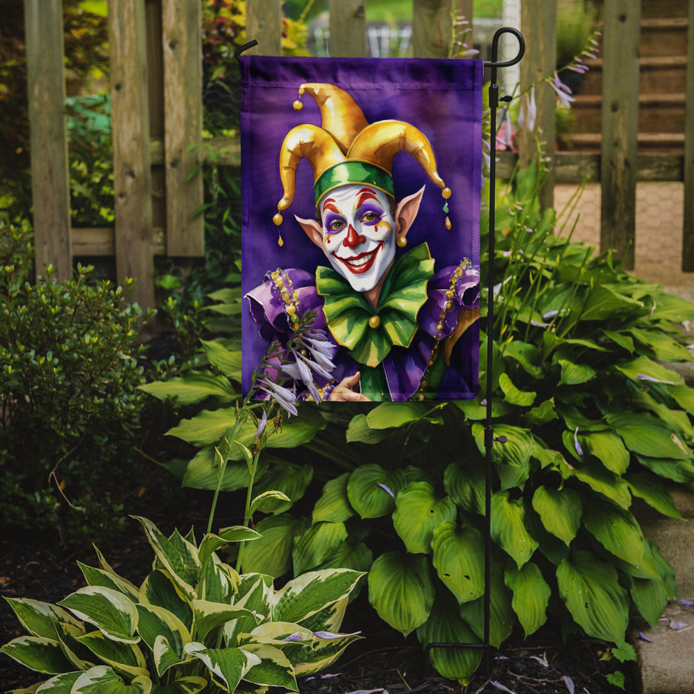 Jester Mardi Gras Garden Flag Mailbox Decorative Yard Banner Outside Patio Artwork for Flower Beds, Garden Size, Multicolor