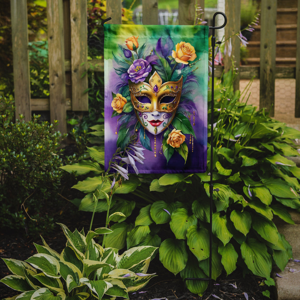 Mask Mardi Gras Garden Flag Mailbox Decorative Yard Banner Outside Patio Artwork for Flower Beds, Garden Size, Multicolor