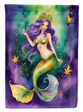Mermaid Mardi Gras Garden Flag Mailbox Decorative Yard Banner Outside Patio Artwork for Flower Beds, Garden Size, Multicolor